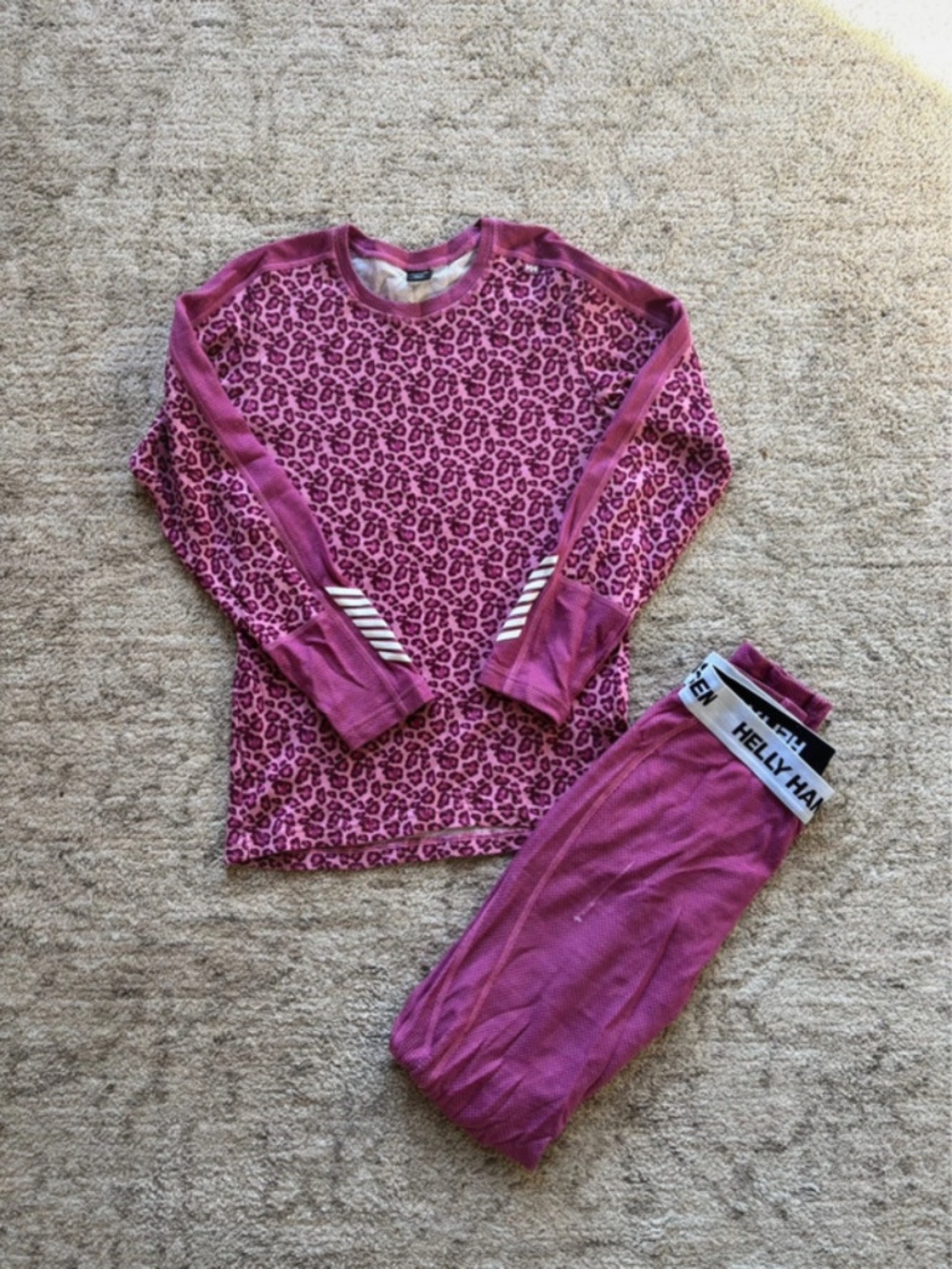 Helly Hansen Junior LIFA Merino Midweight wool base layer Set    thermal top and